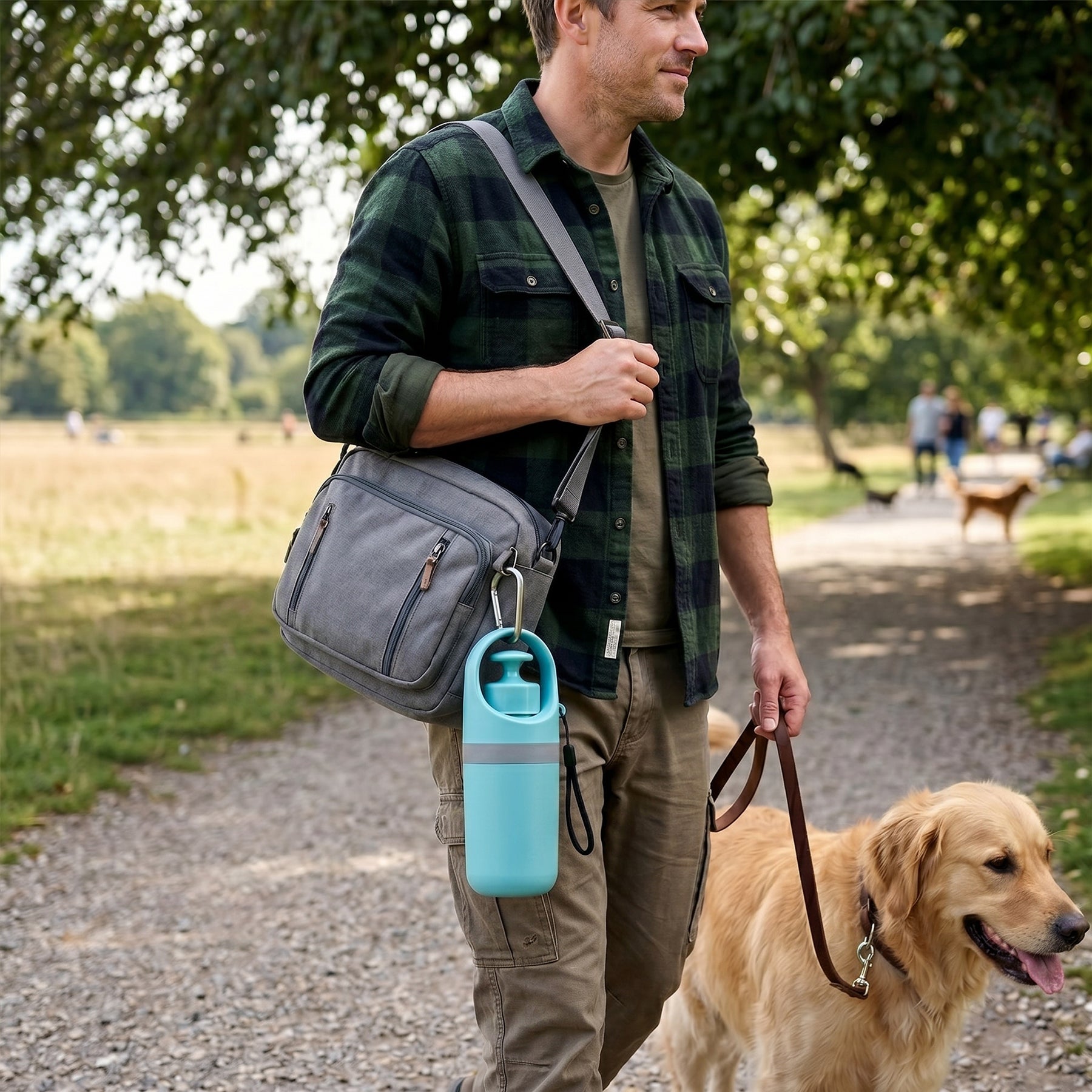Dog Pooper Scooper with Built-in Poop Bag Dispenser, Portable Claw Handheld
