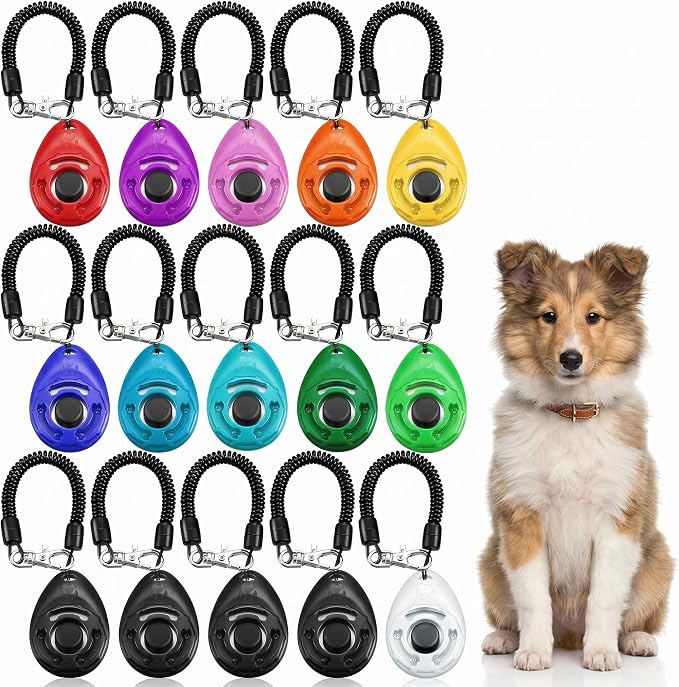 Dog Training Clicker with Wrist Strap, Pet Behavioral Clickers