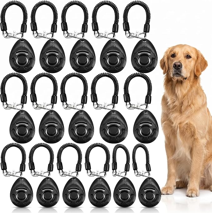 Dog Training Clicker with Wrist Strap, Pet Behavioral Clickers