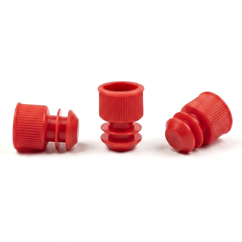Flange Plug Caps for Test Tubes 16x100mm, 1000 pcs (Caps Only)