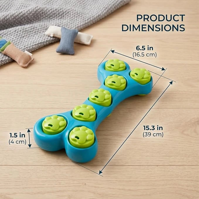 Pet Puzzle Toy, Slow Feeder Treat Dispenser Bowl for Cats & Dogs
