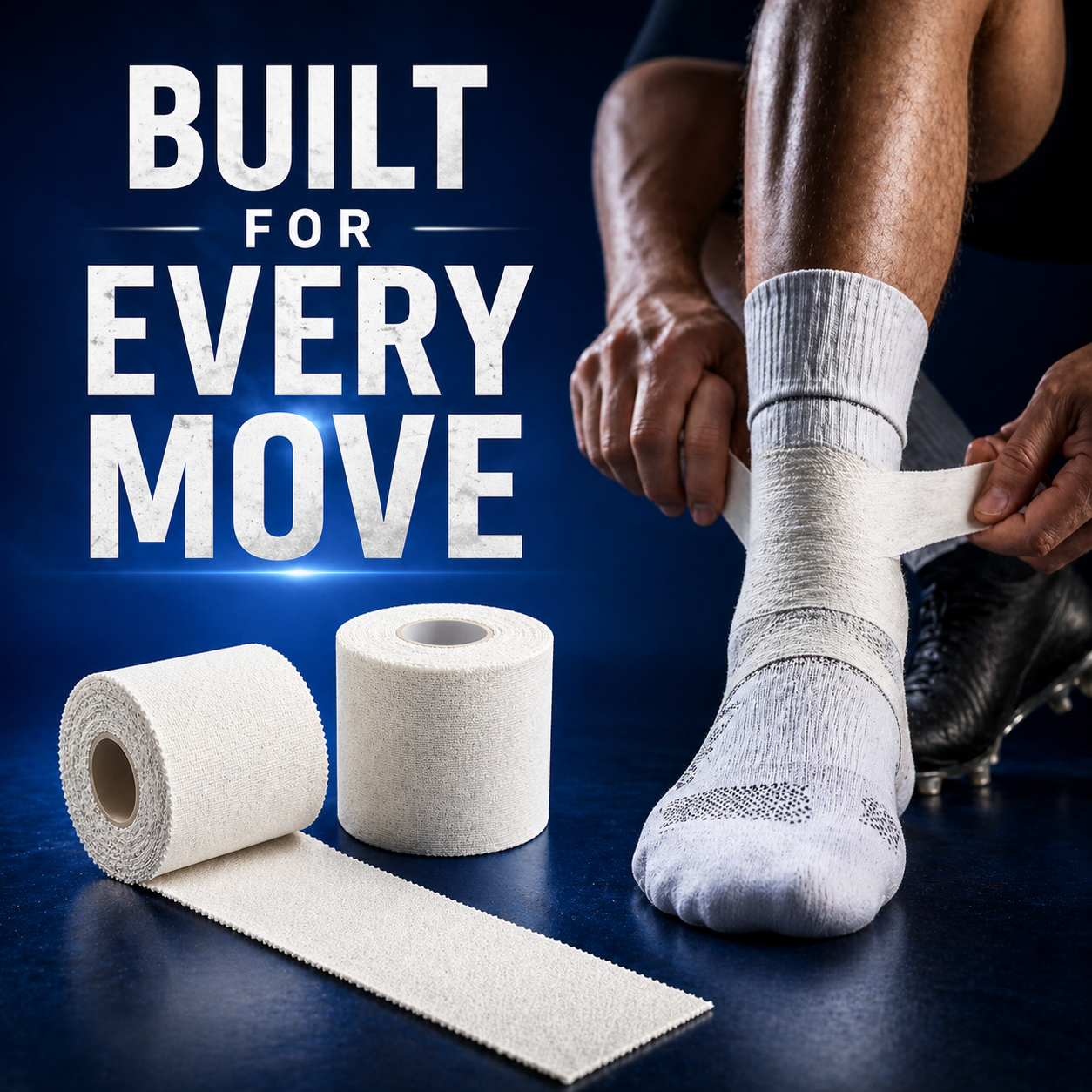 White Soccer Tape – 2" x 10 Yards Athletic Sports Tape